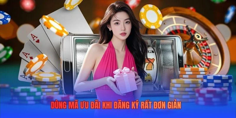 Dùng mã ưu đãi khi đăng ký rất đơn giản